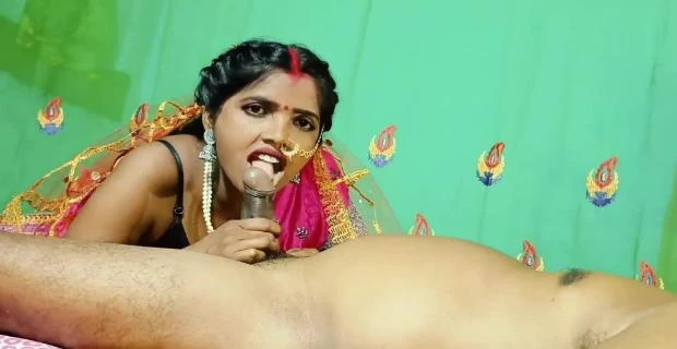 सुहागरात के दिन देहाती भाभी के मुँह में लंड भरा देवर ने वीडियो